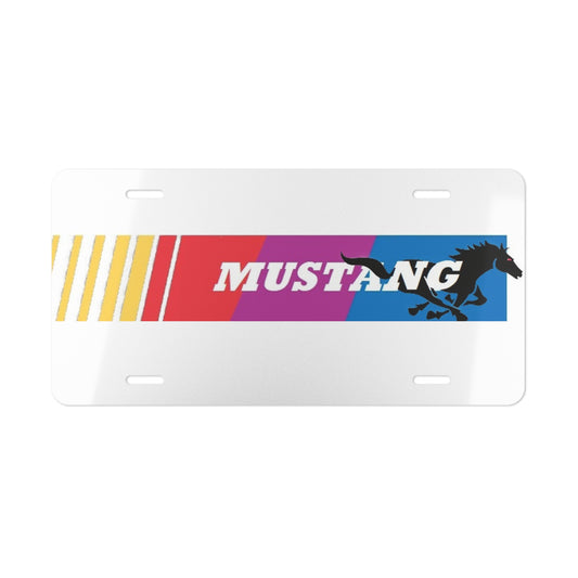 Mustang Muscle Horse Power Vanity License Plate