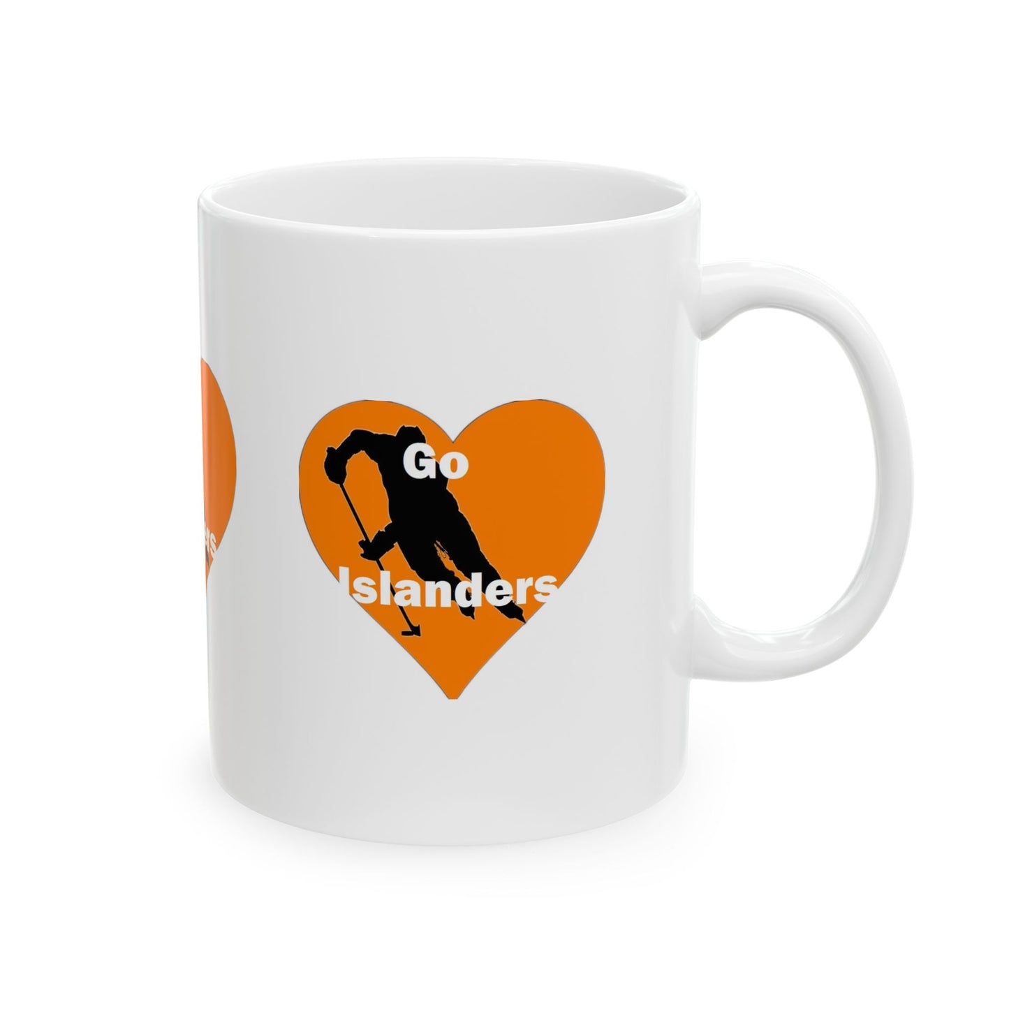 Right View Go Islanders Ceramic Coffee Mug,