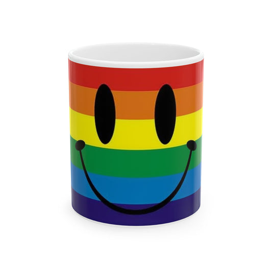 Smiley Face Rainbow 11 Oz. Ceramic Mug