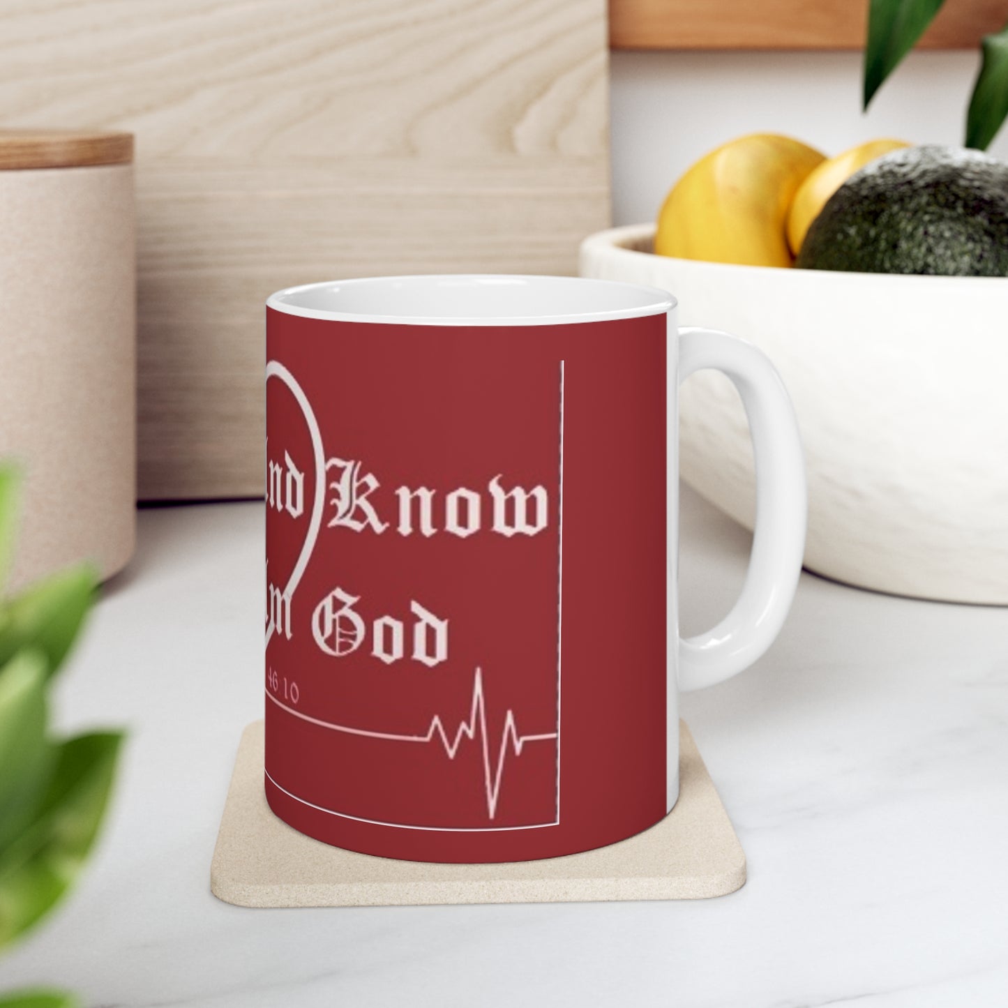 Psalms 46:10 "Be still, and know that I am God" Ceramic Mug 11oz