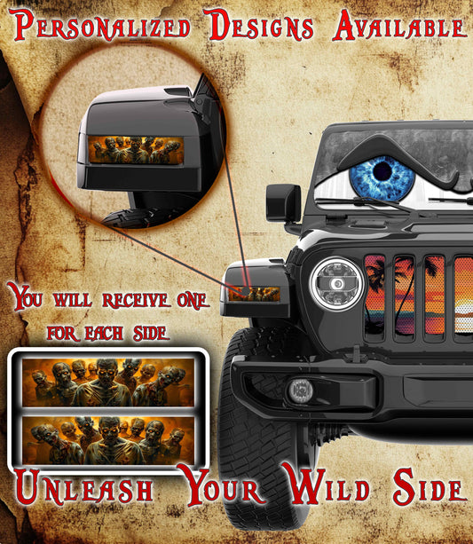 Zombie Jl and Gladiator Turn signal decal. 64