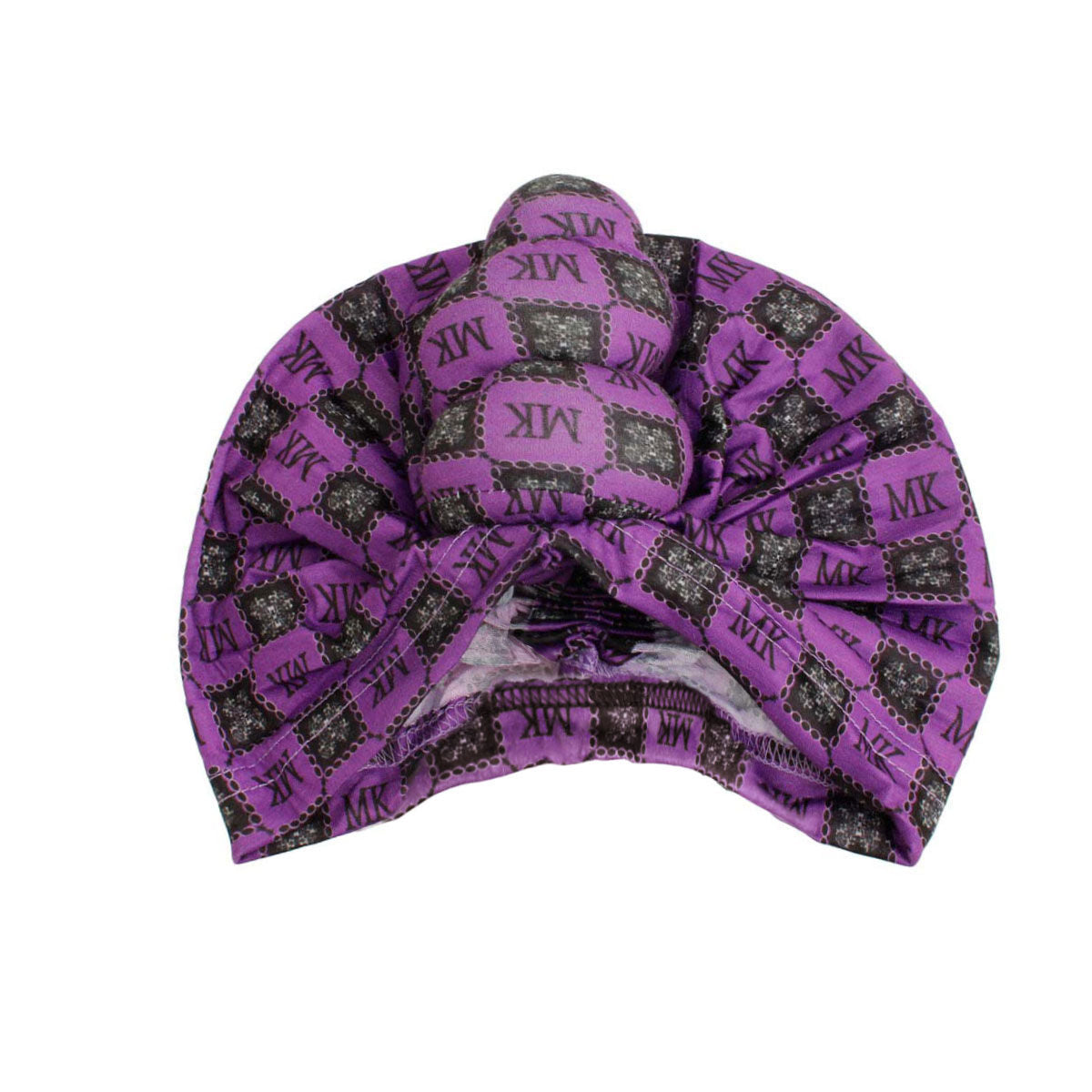 Purple MK Tall Twist Knot Turban