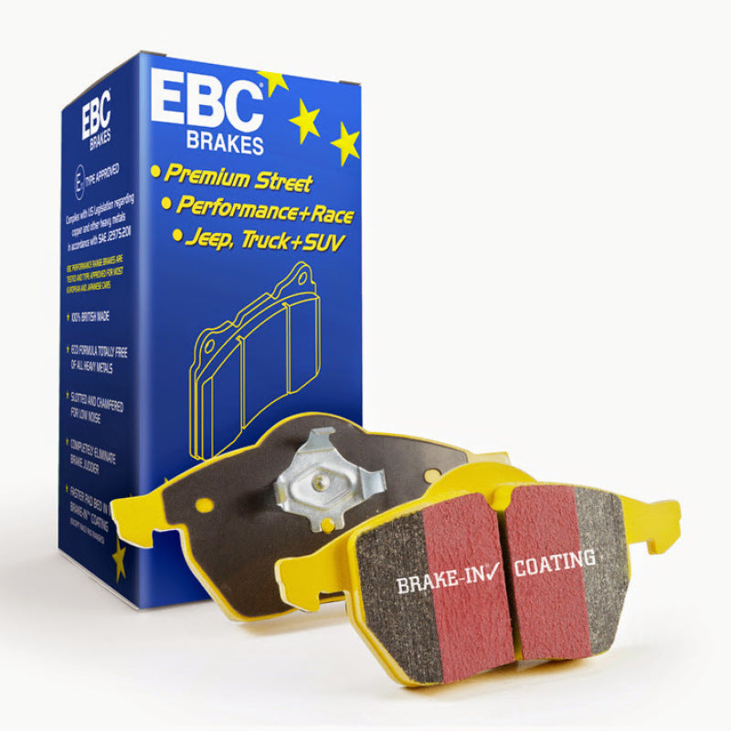 EBC Brakes packaging with brake pads on a white background