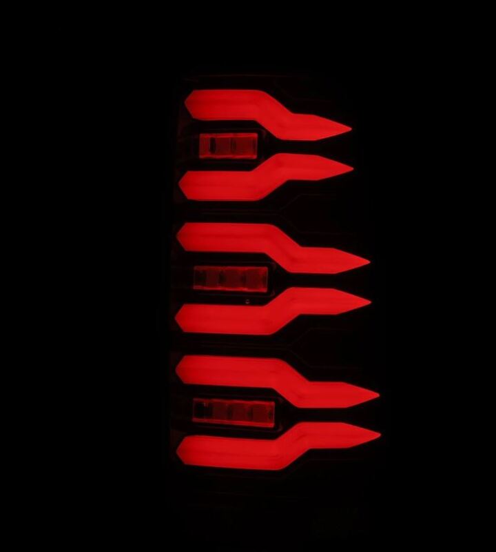 Set of red LEDs on a black background