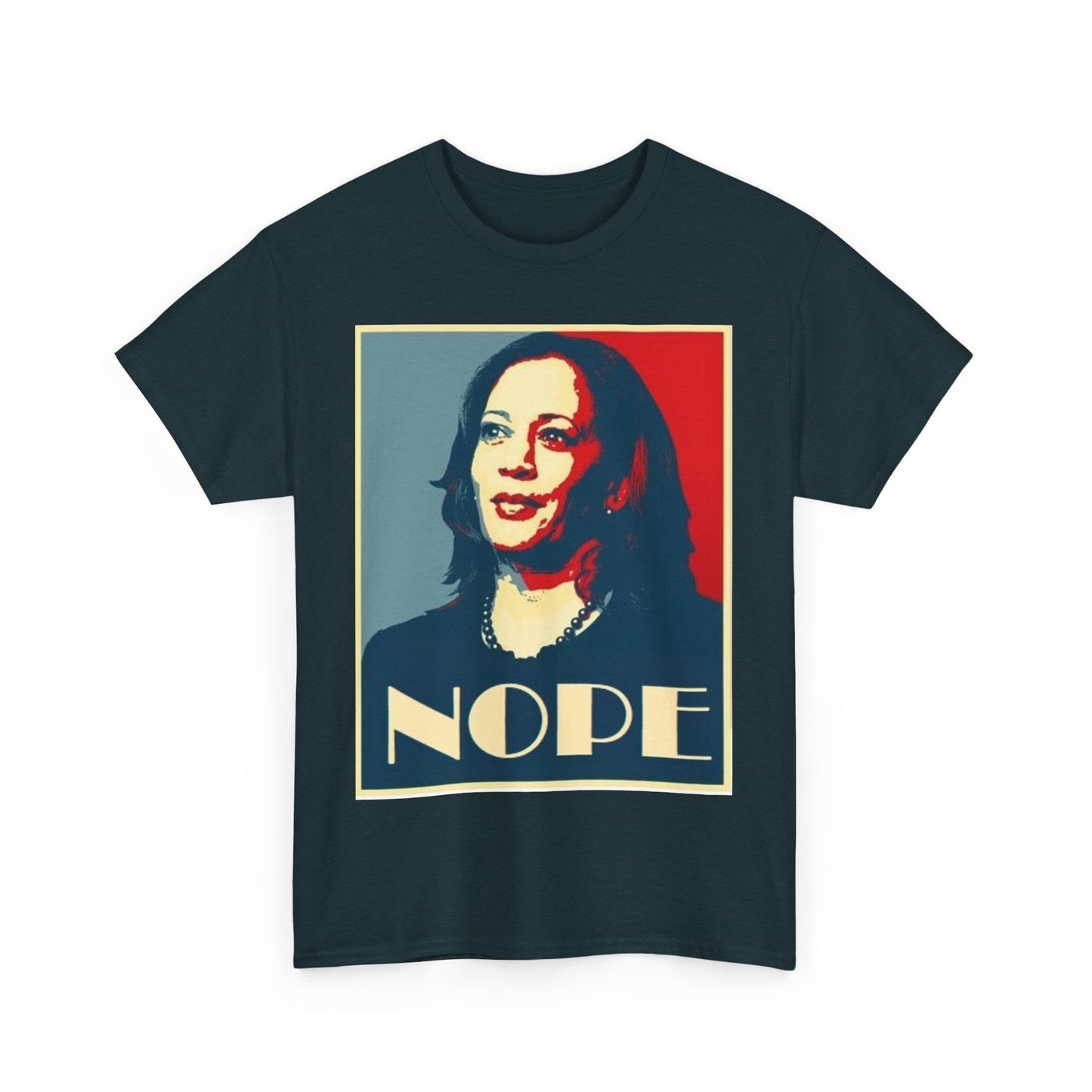 Kamala Harris - NOPE Unisex Heavy Cotton Tee Shirt