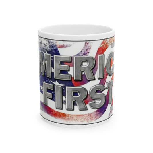 America First Patriots Ceramic Coffee Mug