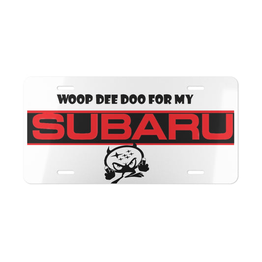 Whoop Dee Doo For My Subaru Spoof Vanity License Plate