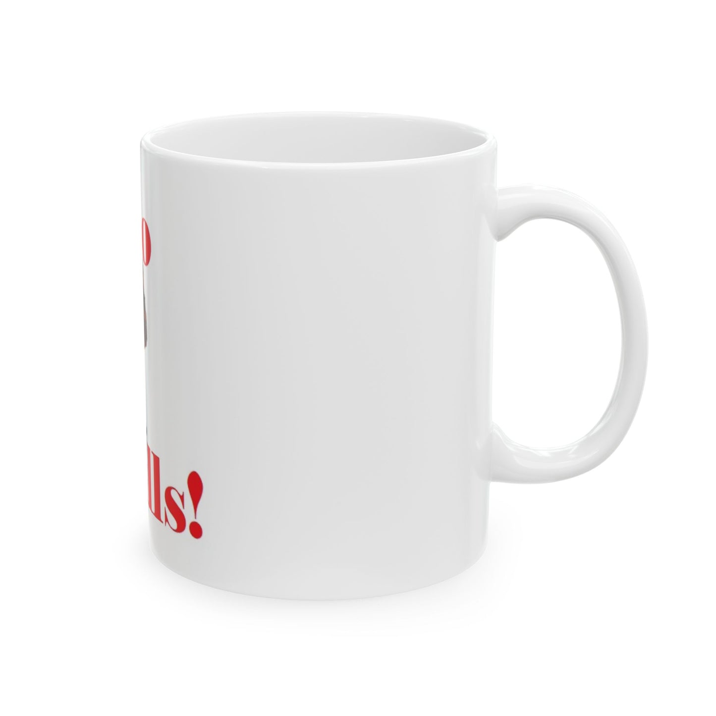 Left Side View Go Bills 11 Oz. Ceramic Mug,