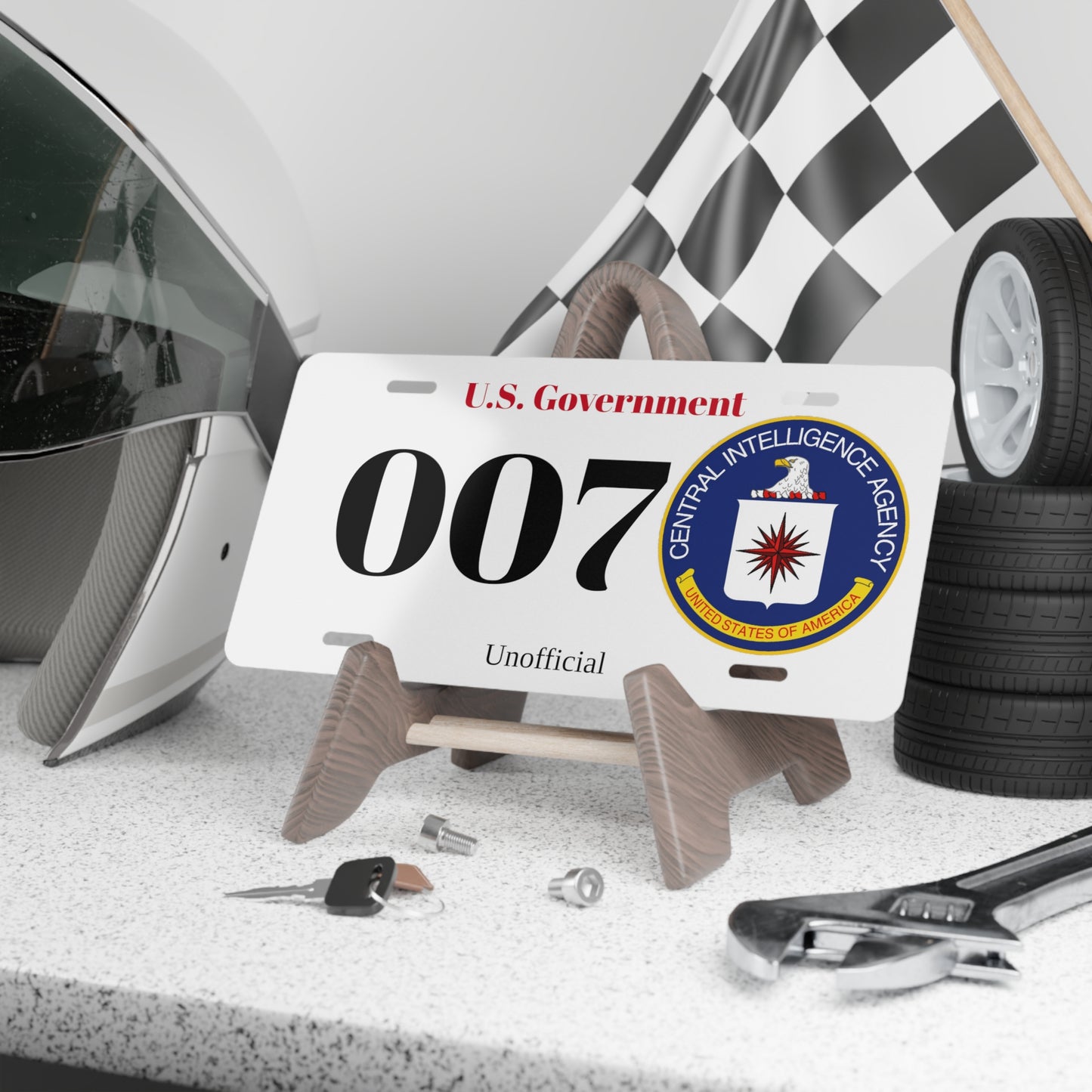CIA 007 Vanity License Plate