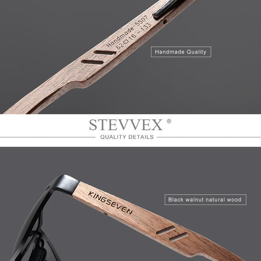 Luxury  Bamboo Wood Design Polarized Elegant High Quality Men Sunglasses Mirror Lens Handmade Fashion UV400 Eyewear Accessories