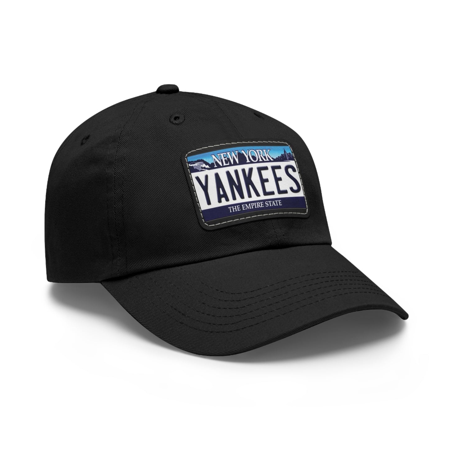 Yankees Ball Cap with NY License Plate Facsimile on Leather Patch