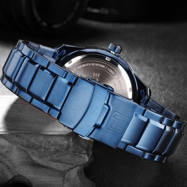 Men's  Luxury Stainless steal Waterproof Watch With Day And Date Display Unique Design Perfect Gift In Modern Metal Men  Wrist Watch Design