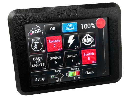 Control panel with digital display and buttons on a white background
