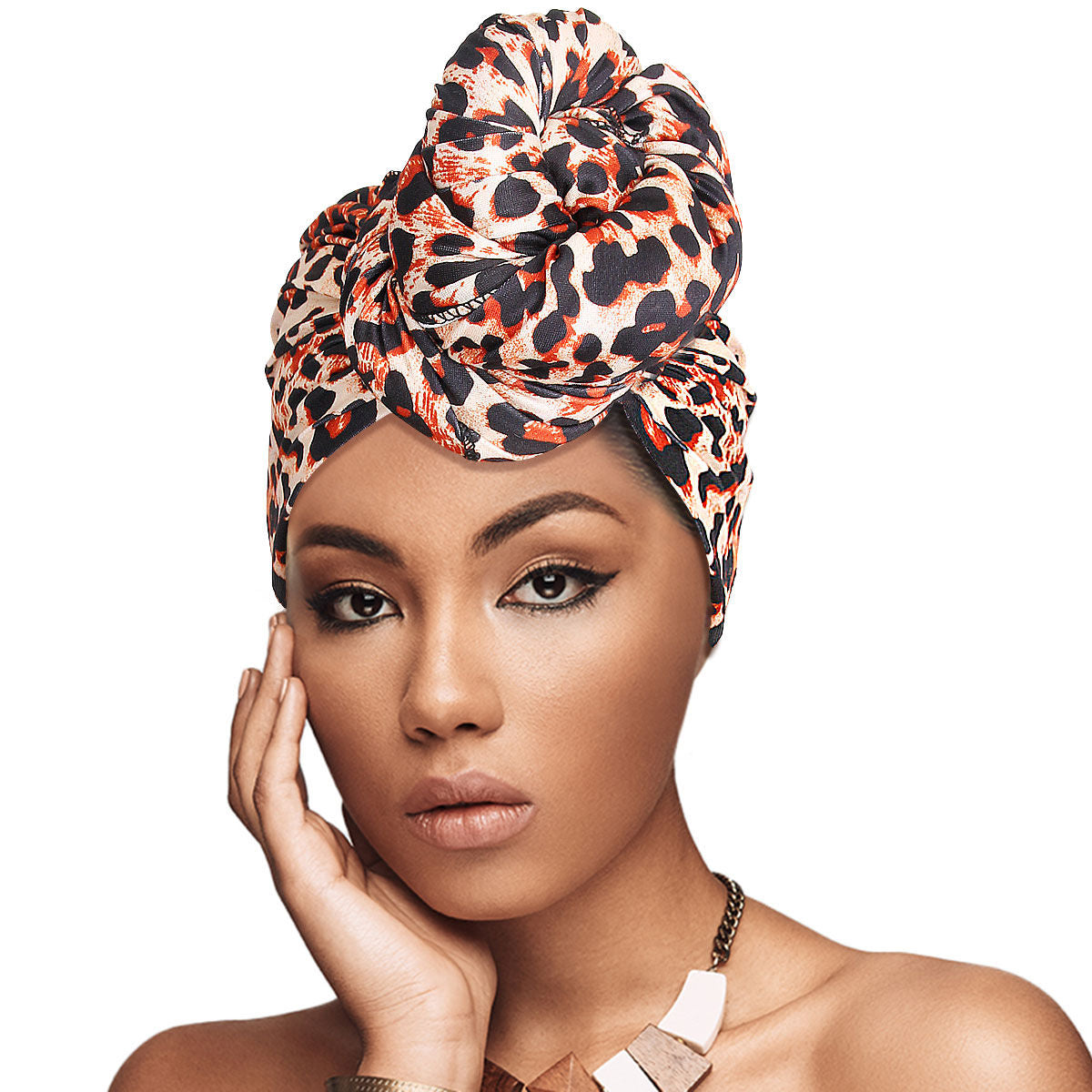 Leopard Print Head Wrap