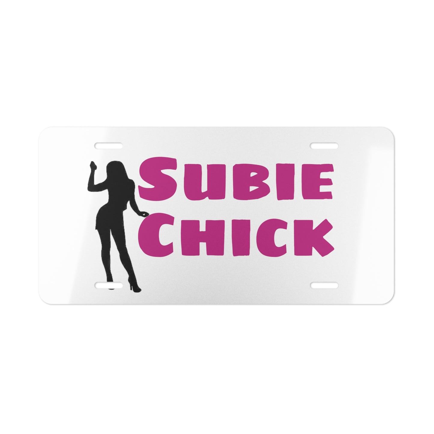 Subie Chick Subaru Girl Vanity License Plate