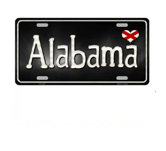 Love Alabama Novelty Metal License Plate Tag