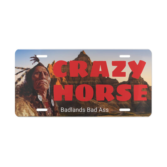 Crazy Horse Badlands Bad Ass Vanity License Plate