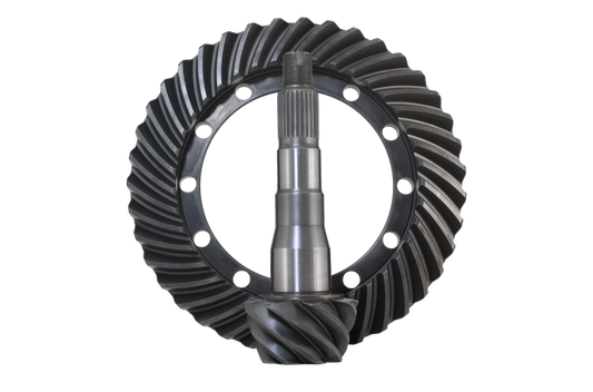 Gear ring with teeth on a white background
