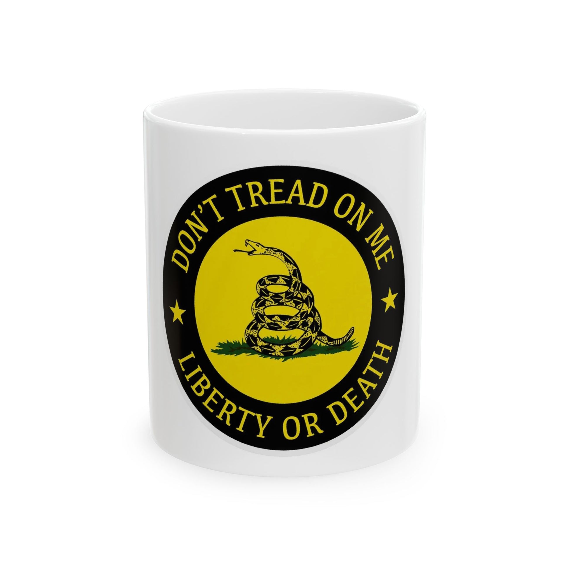 Don't Tread On Me Circular Design 11 Oz. Ceramic Mug