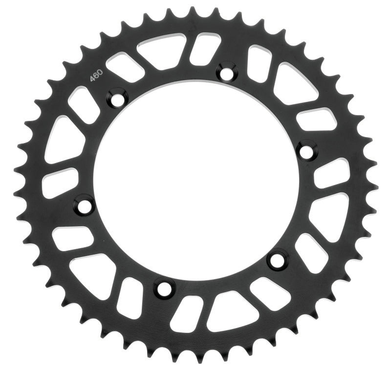 Black sprocket on a white background