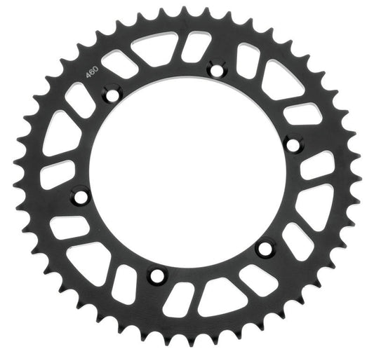 Black sprocket on a white background