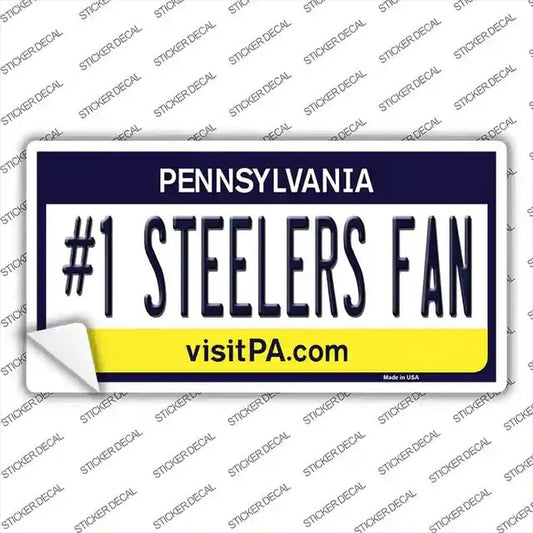 #1 Steelers Fan Bumper Sticker