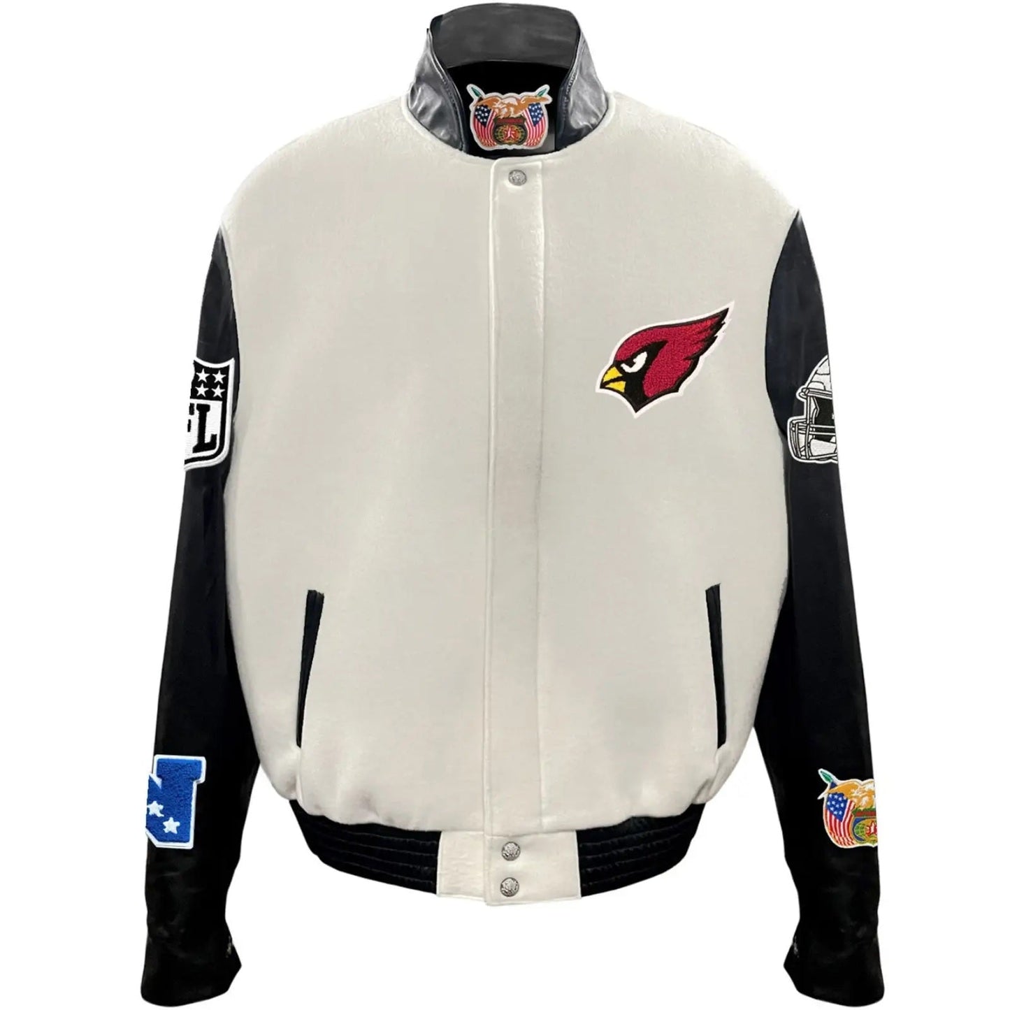 Arizona Cardinals Jeff Hamilton Wool and Leather Jacket