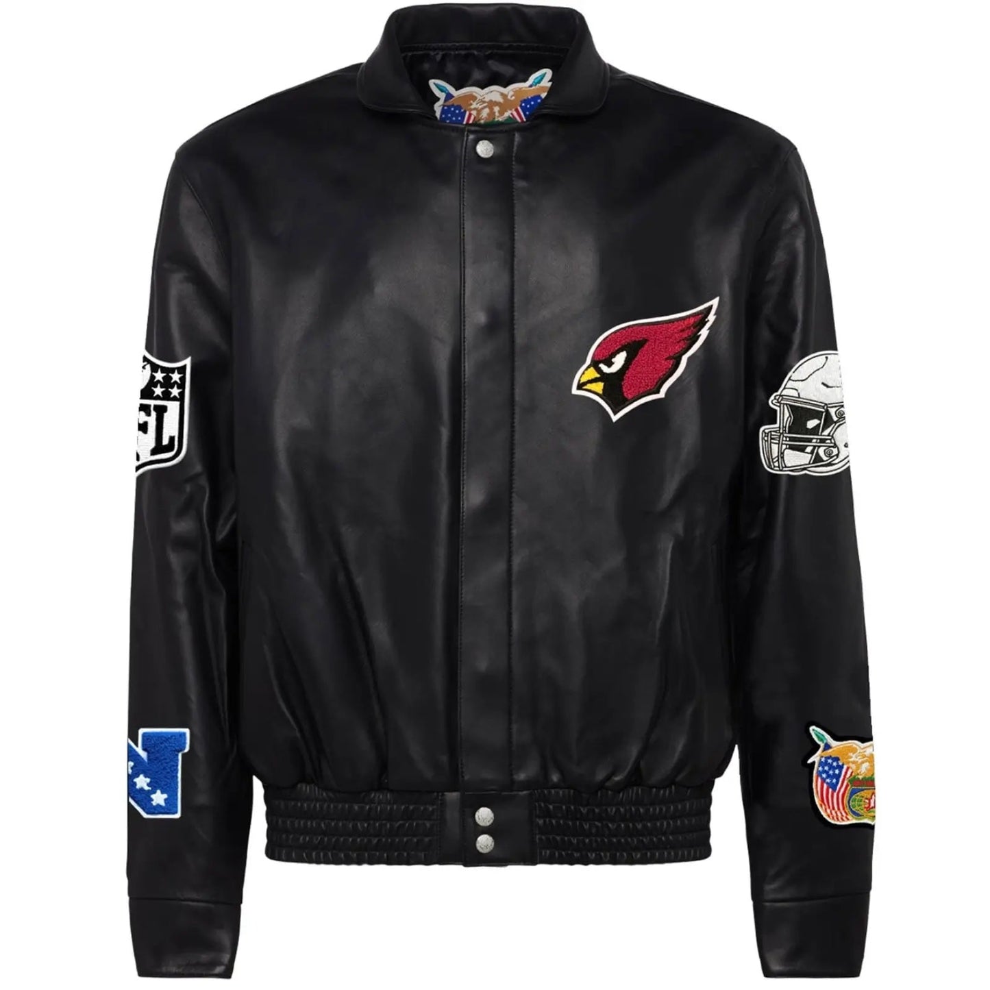 Arizona Cardinals Jeff Hamilton Wool and Leather Jacket