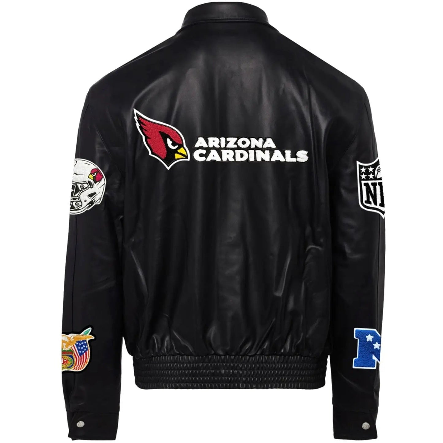 Arizona Cardinals Jeff Hamilton Wool and Leather Jacket