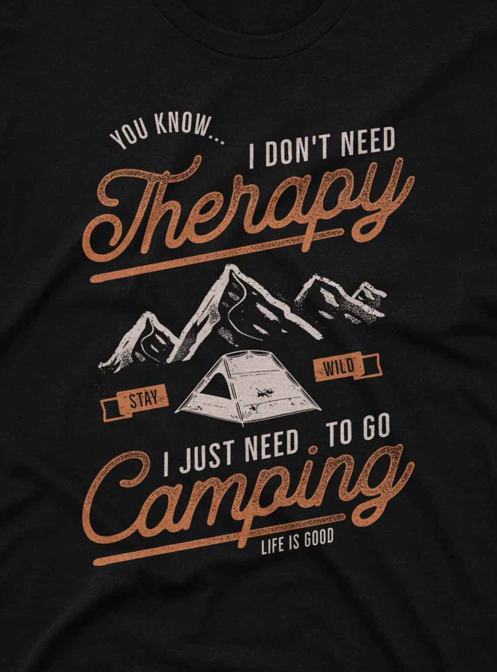 Camping Therapy Tee