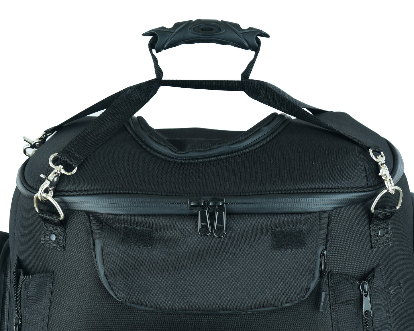 DS Daniel Smart Black Heavy Duty Textile Motorcycle Pet Carrier Si