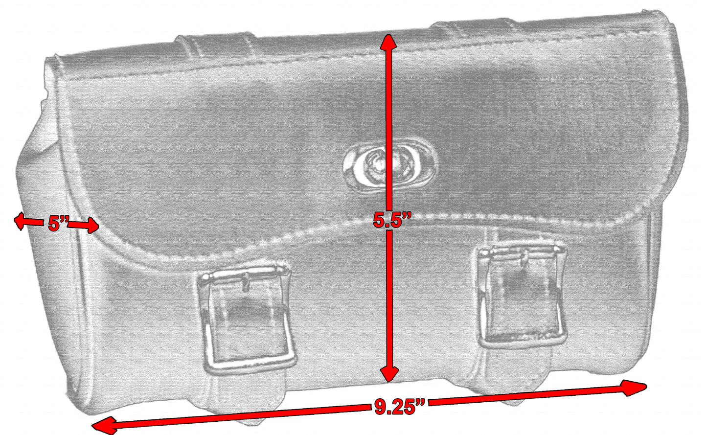 Measurements Two Strap Tool Bag