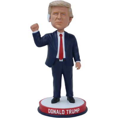 Donald Trump Bobblehead on a white background