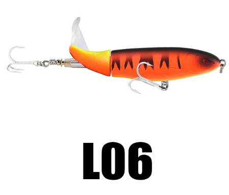 Fishing lure with a gradient color pattern on a white background, labeled 'LO6'.