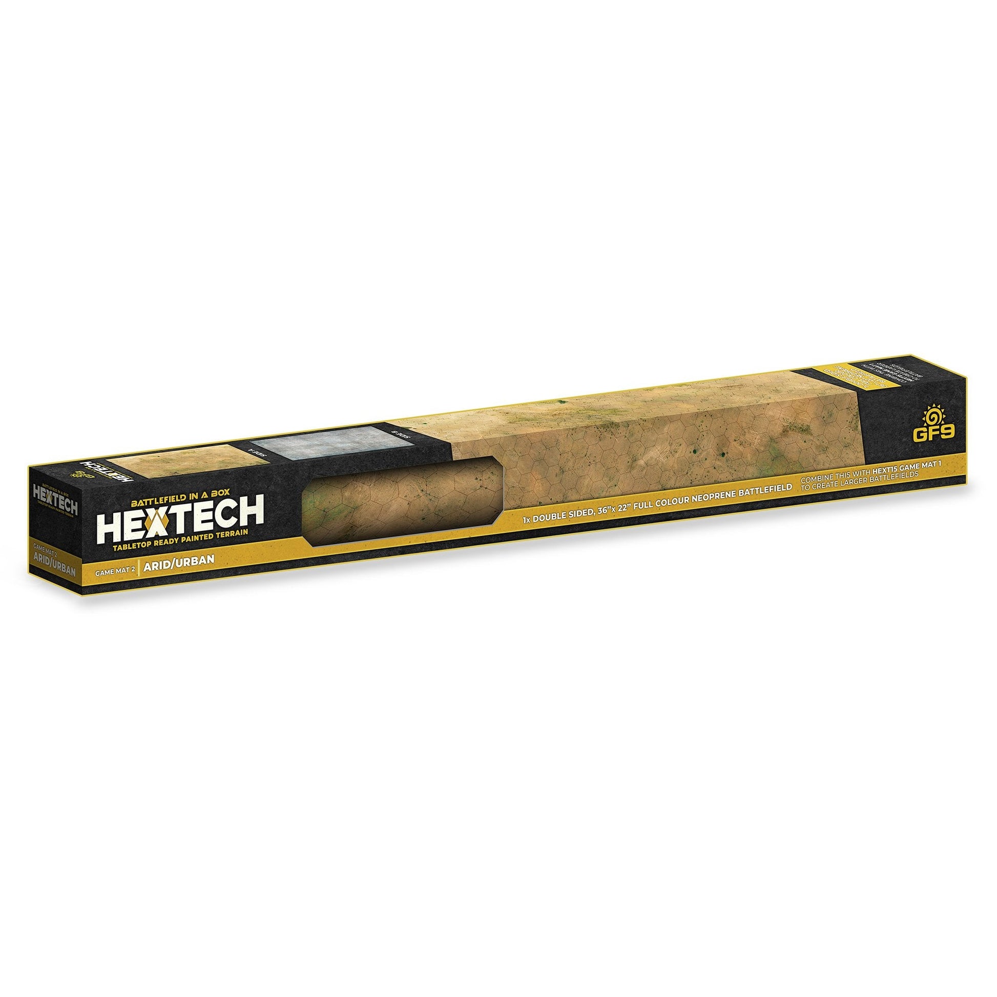 Hextech product packaging on a white background
