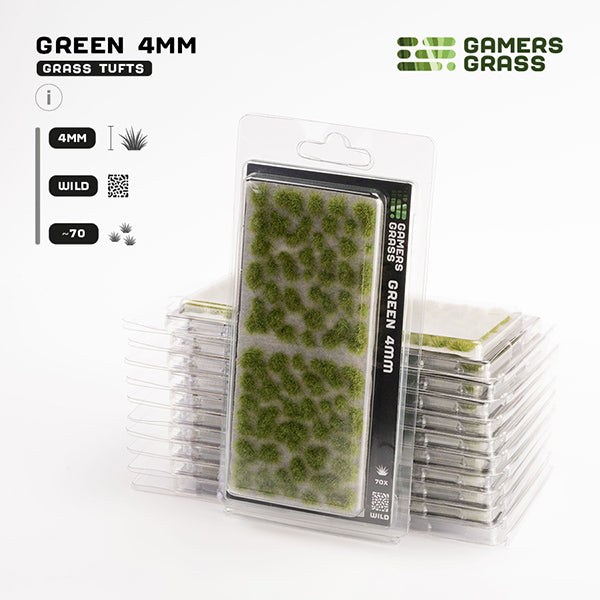 Packaged green grass tufts with 'Gamers Grass' branding on a white background