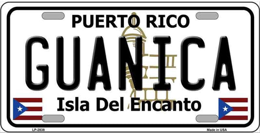 Guanica Puerto Rico License Plate Style Sign