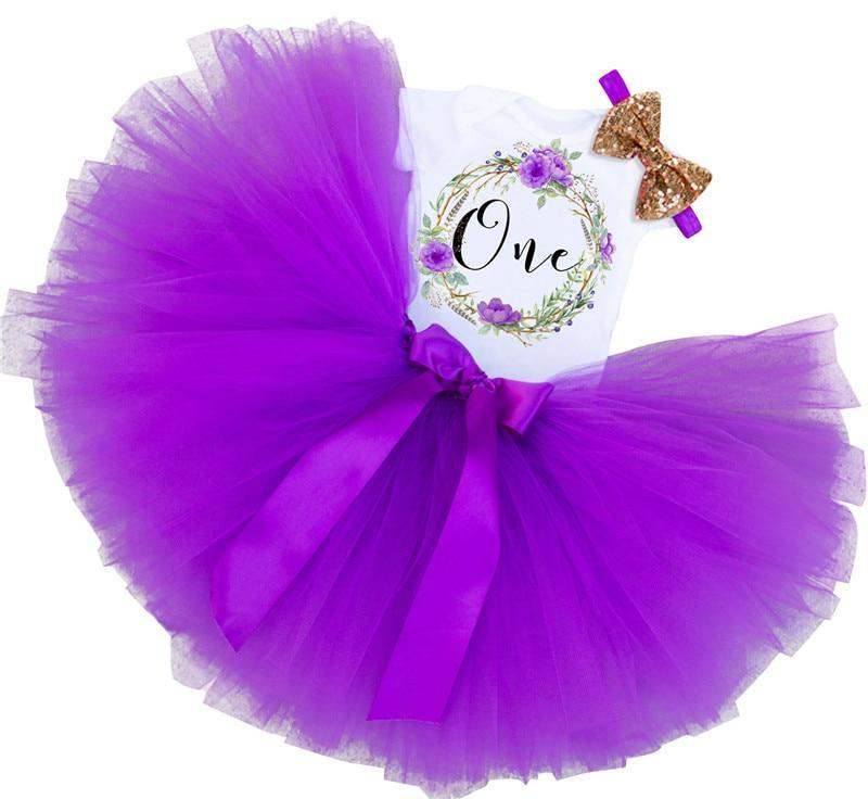 New Trend Dress For Baby Girls First 1st Birthday Baby Clothing Toddler Summer Clothes For Birthday Party