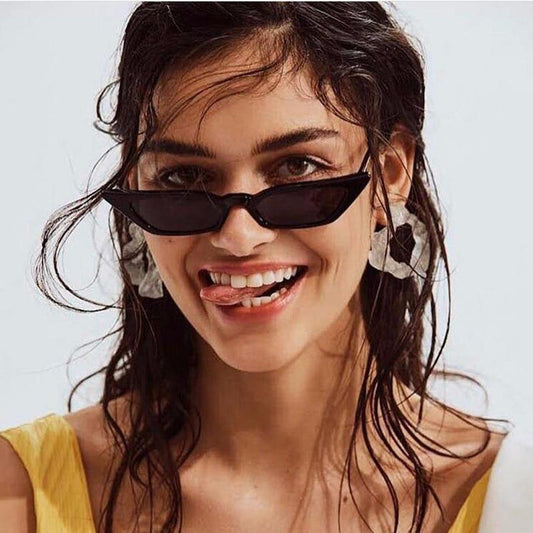 New Women Cateye Vintage Small Sunglasses Brand Designer Retro  Female Lady Eyeglass Cat Eye In Vintage Old Style