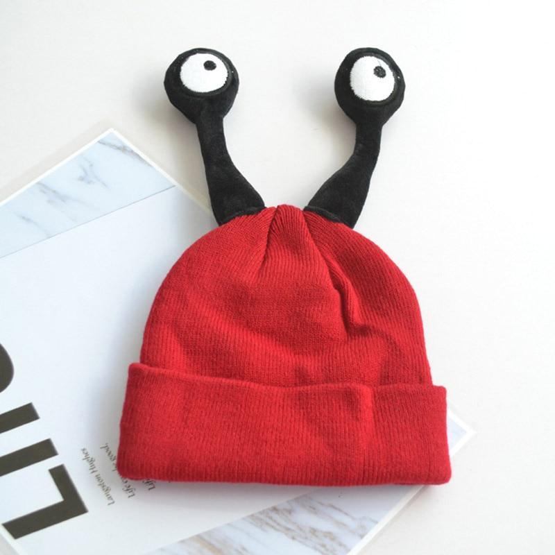 Funny Kids Hats Boys Girls Caps Long Eye Knitted Winter Hats Crochet For Kids In Modern Interesting Design