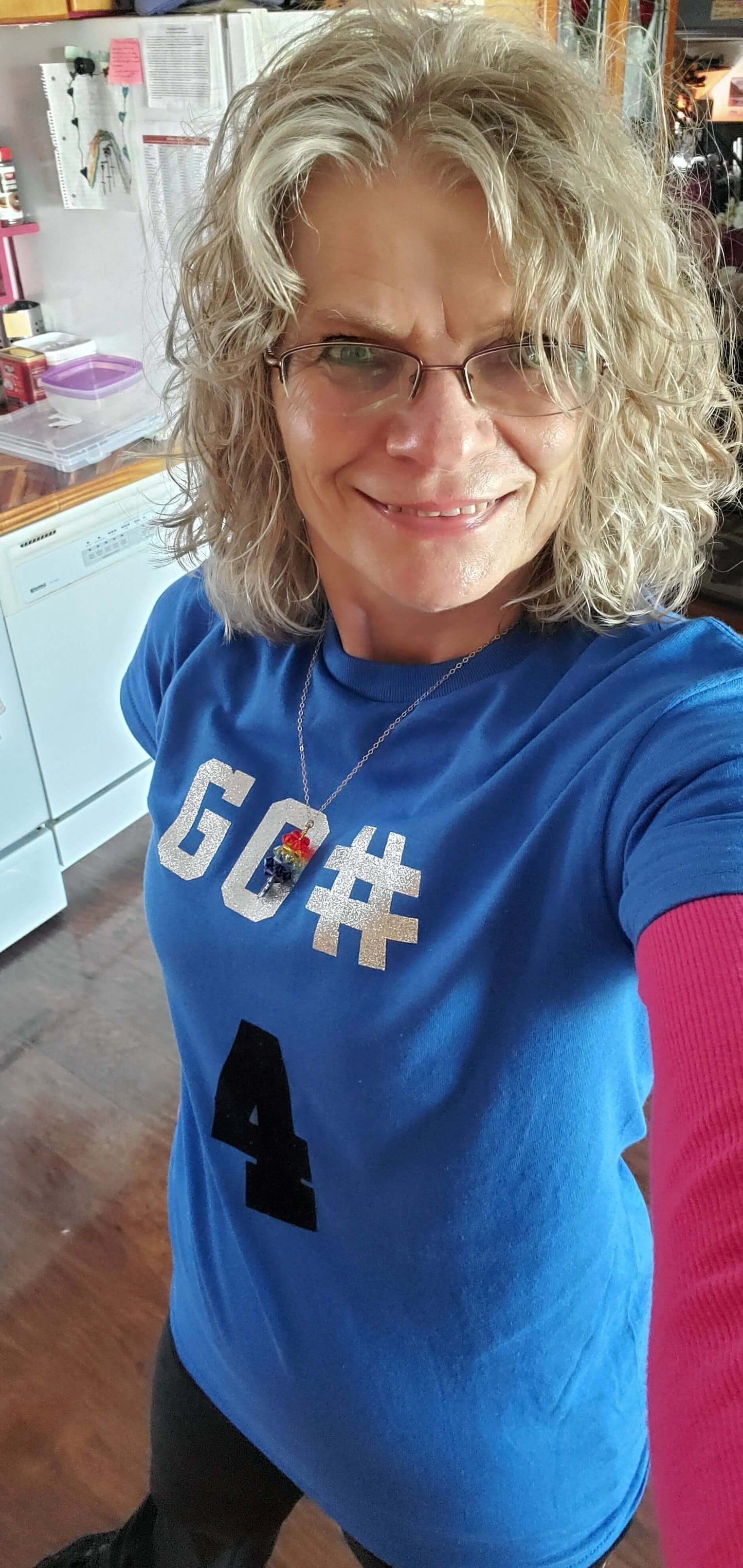 Handmade Pillar of Rainbow Crystals  Necklace for Autism Awareness