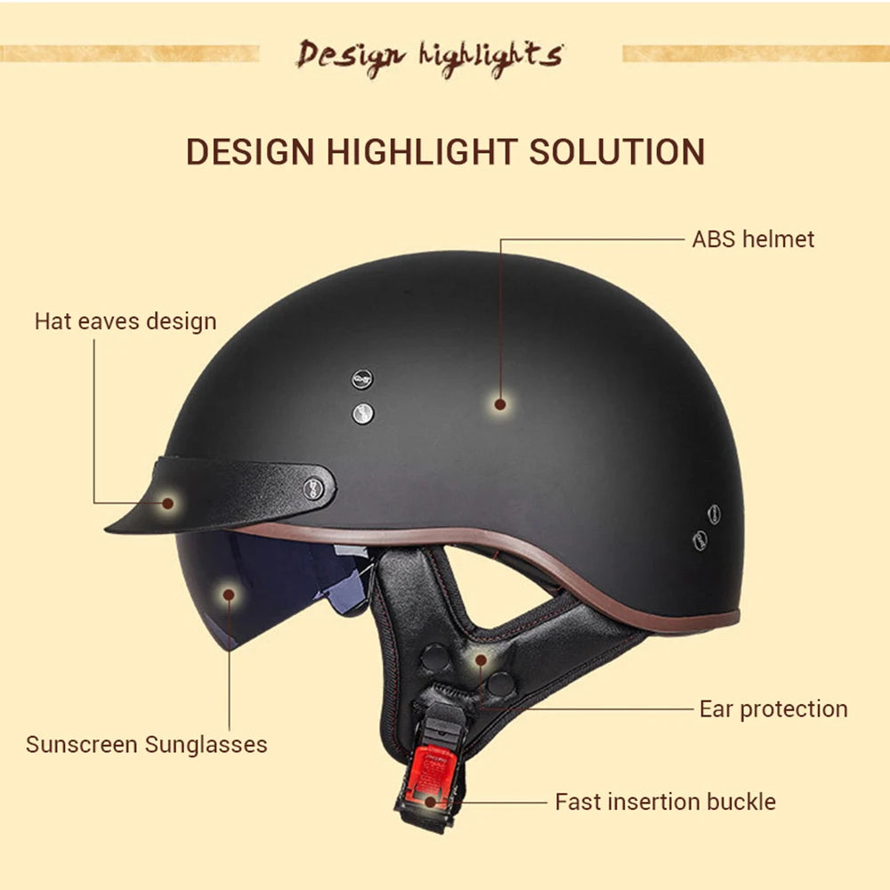 Black helmet with design highlights on a beige background
