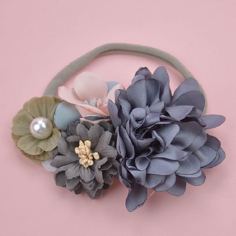 Luxury Modern Handmade Headwear Cute Baby Girls Headbands Accessories Flower Band for Newborns Toddler Infants Fashion Bow for Girls