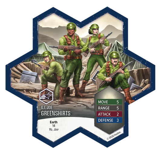 Heroscape: G.I. Joe - Greenshirts & Battle Copter Common Army Expansion