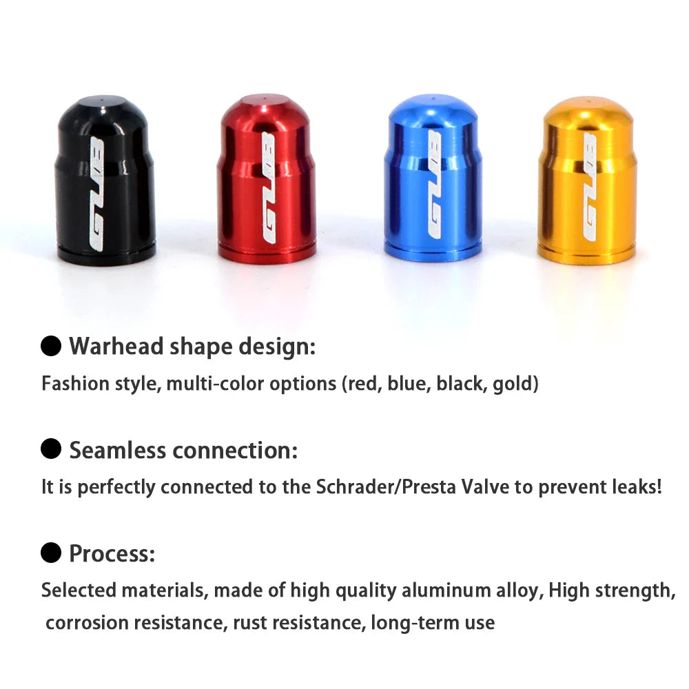 Aluminum Valve Stem Caps (Bike/Motorcycle/Car)