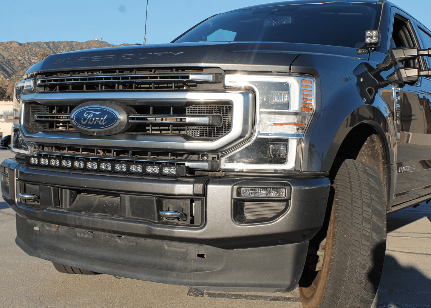 2020-2022 Ford Super Duty F250/350/450 Hood Mount/Ditch Lights - PRO
