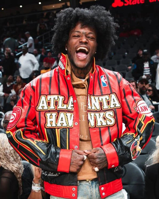 Atlanta Hawks Vegan Leather Jacket