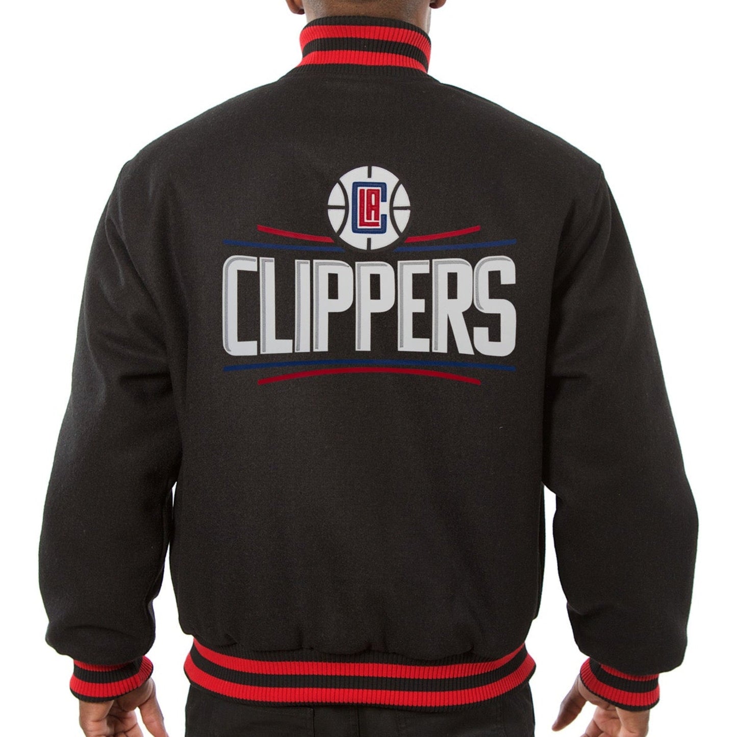 Los Angeles Clippers Black Wool Varsity Jacket
