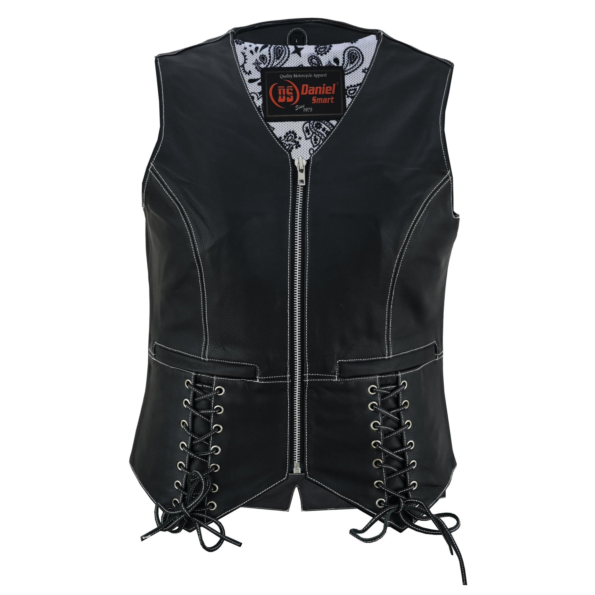 Full Front Night Edge Black Ladies Vest