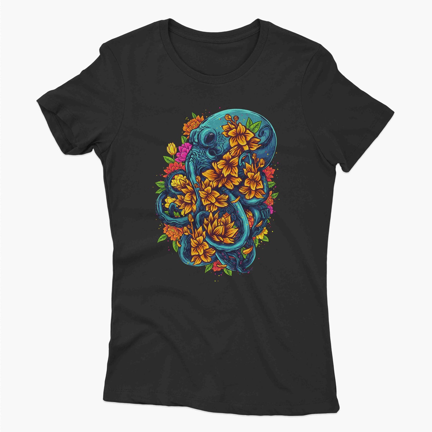 Octopus Floral Tee